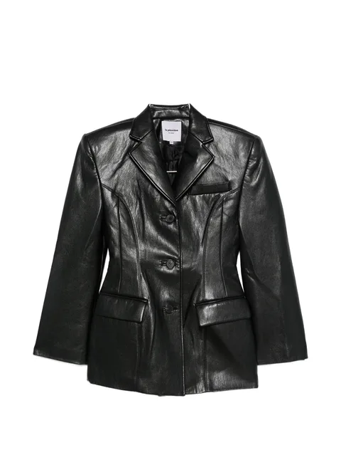 structured-shoulder blazer