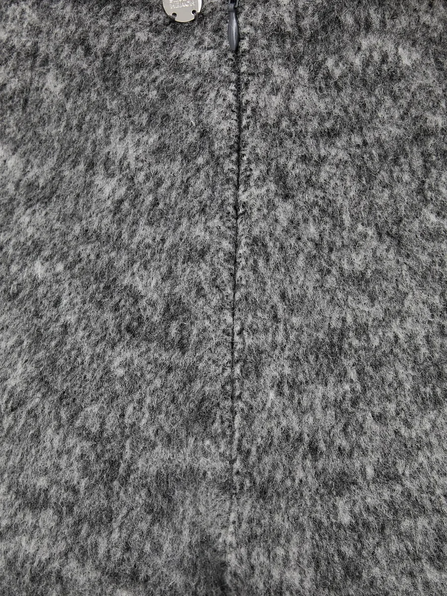 brushed-effect high-waist shorts 5