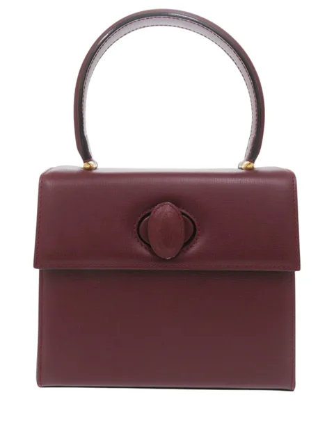20th Century Leather Must de Cartier Turn Lock handbag
