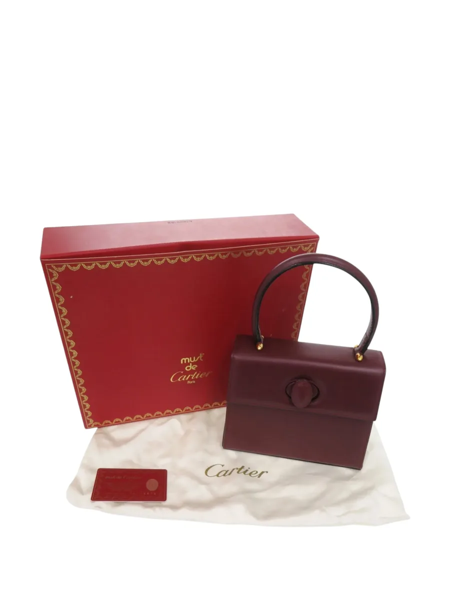 20th Century Leather Must de Cartier Turn Lock handbag 2
