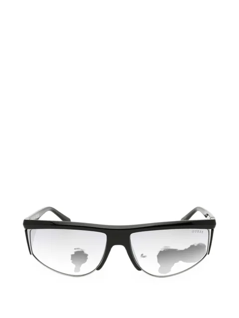 oval-frame mirrored sunglasses