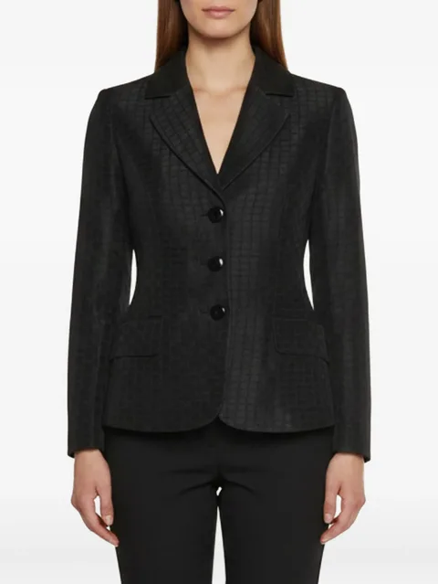 jacquard single-breasted blazer