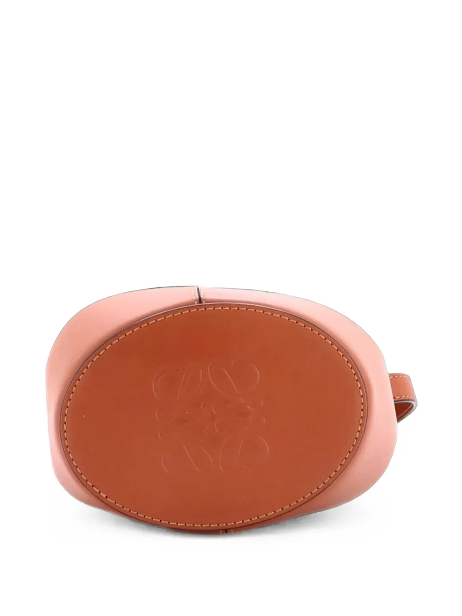Balloon Anagram Canvas and Leather Small bucket bag 2