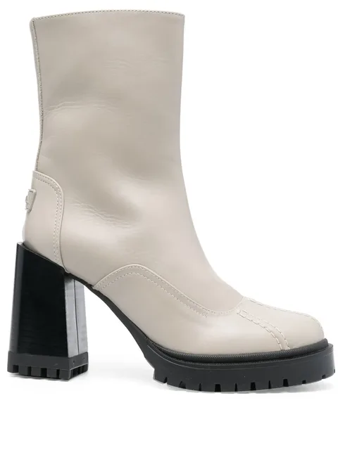 Climb leather ankle boots