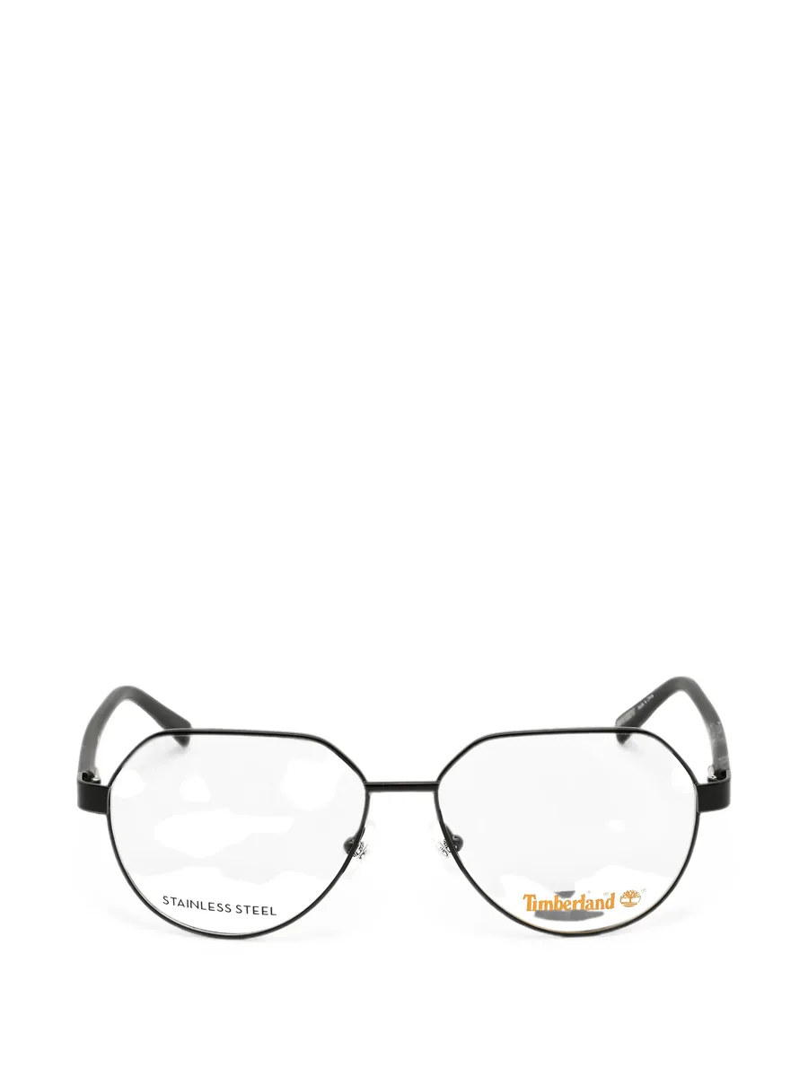 geometric-frame glasses 1