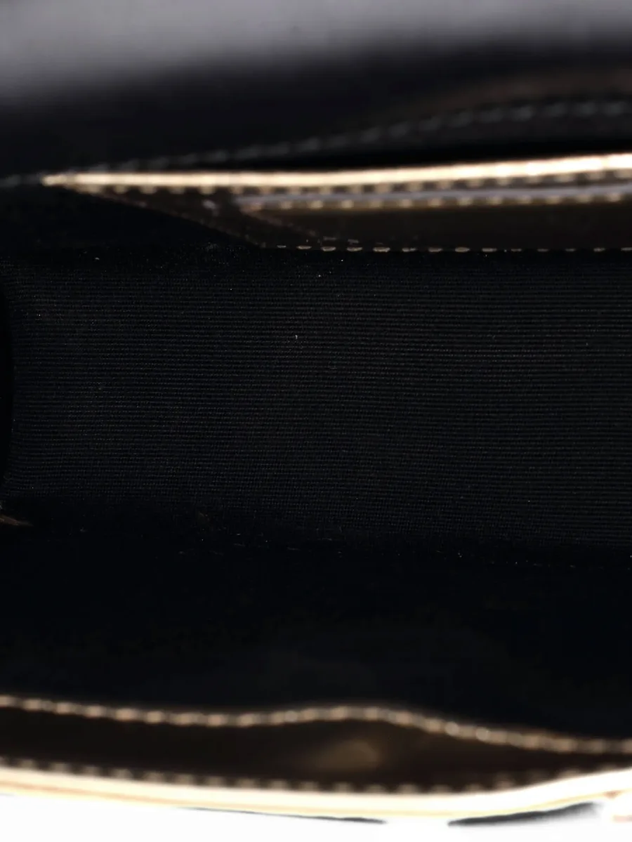 Serpenti Forever Square Metallic Leather Small shoulder bag 6