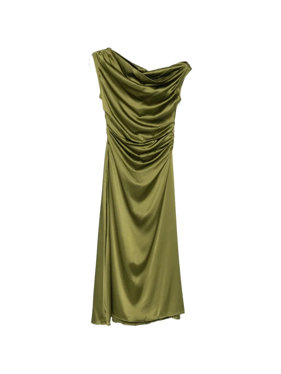 Phare off-shoulder draped dress 1