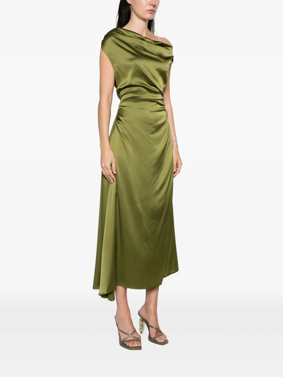 Phare off-shoulder draped dress 3