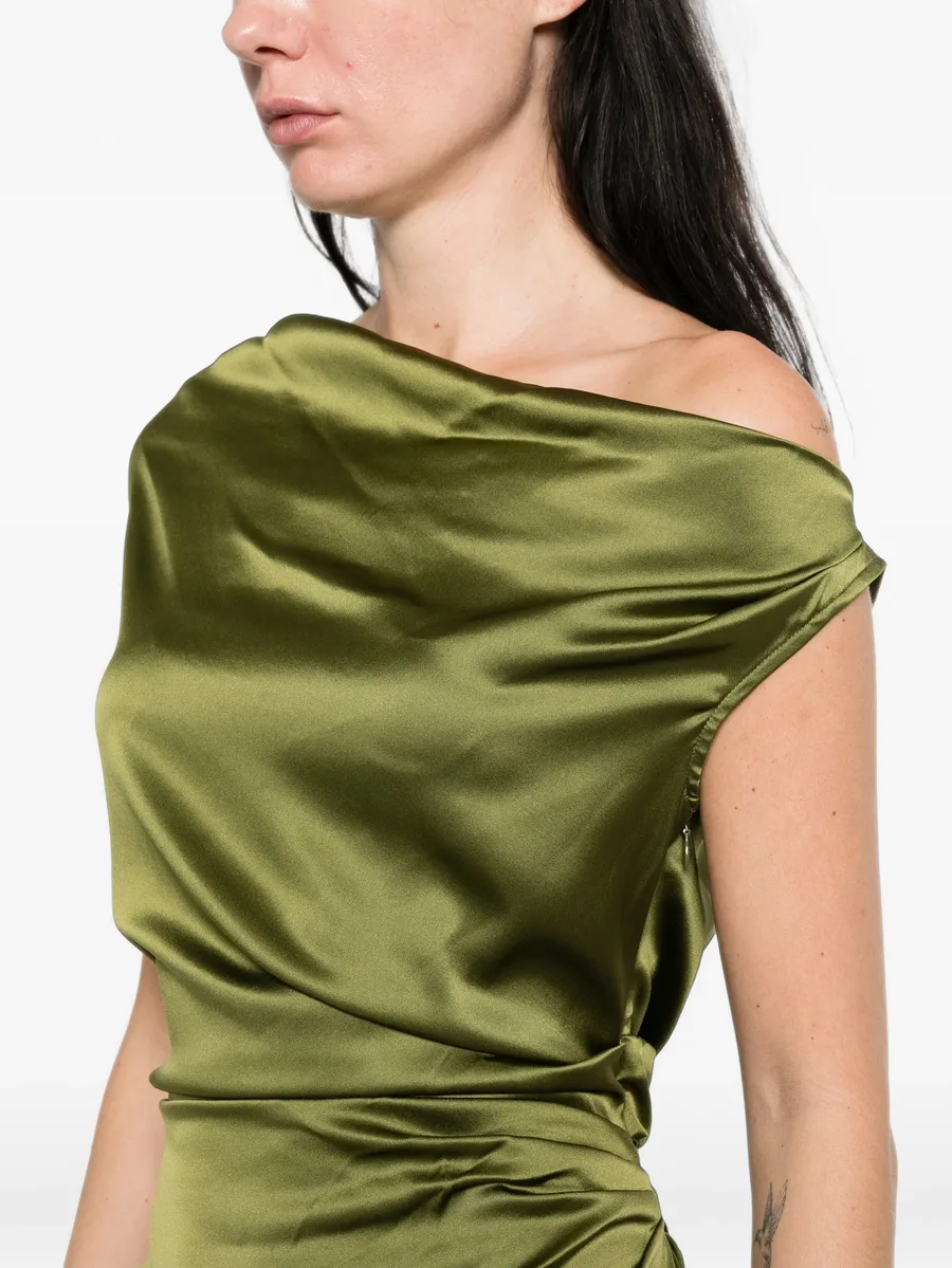 Phare off-shoulder draped dress 5
