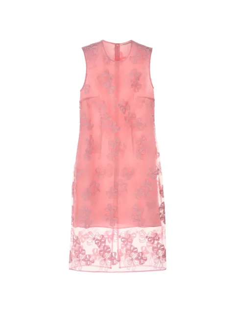 Devin bow-embroidered midi dress