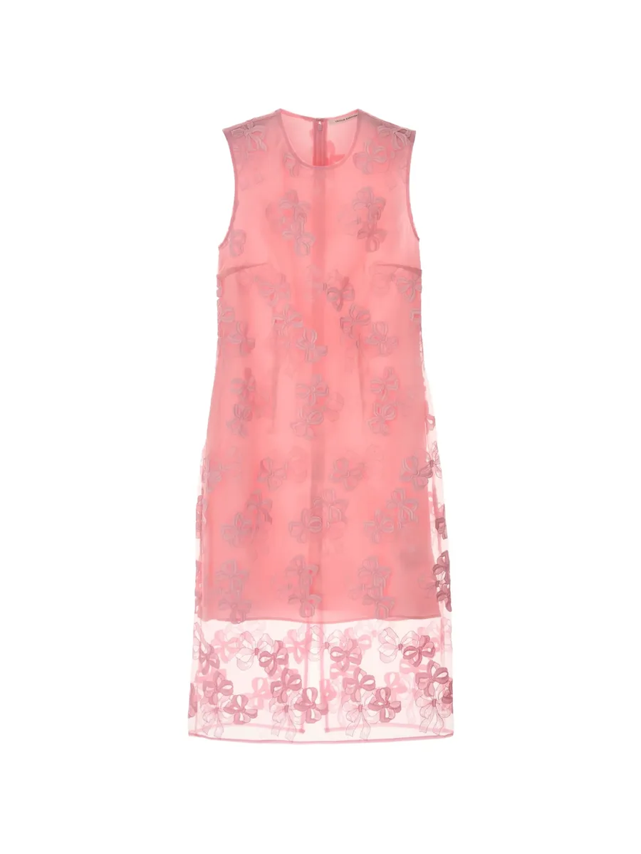 Devin bow-embroidered midi dress 1