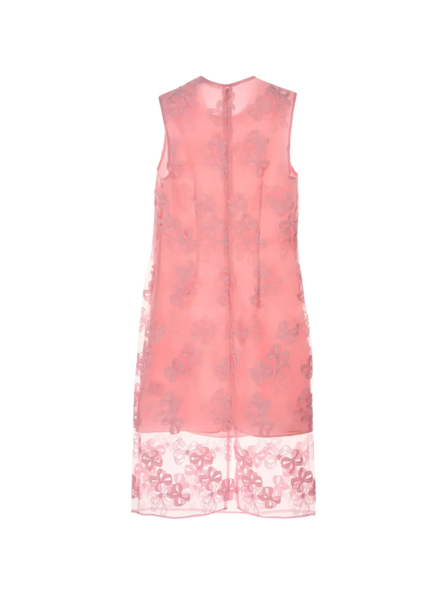 Devin bow-embroidered midi dress 2