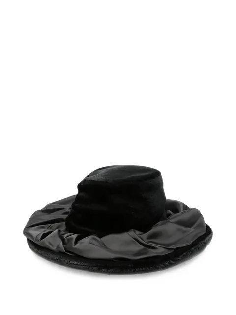 gathered-detail hat