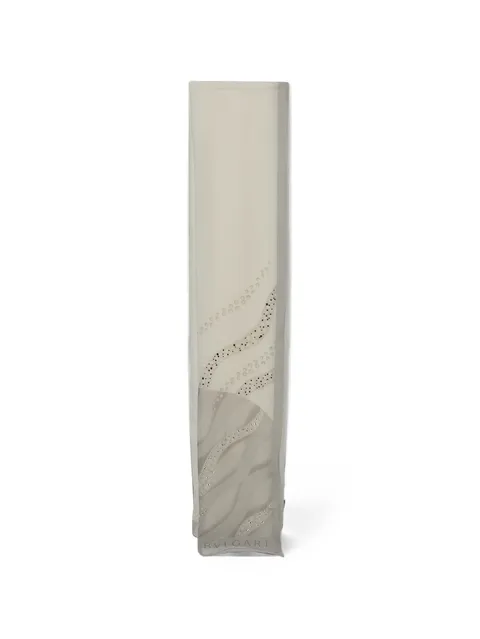 rhinestone-embellished silk scarf
