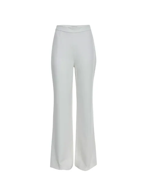crepe wide-leg trousers