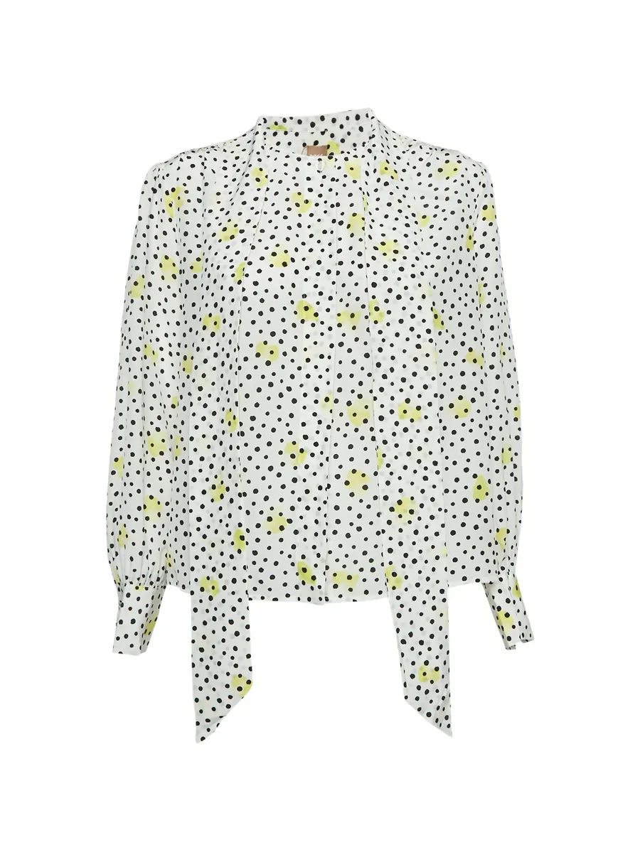 polka-dot silk blouse 2
