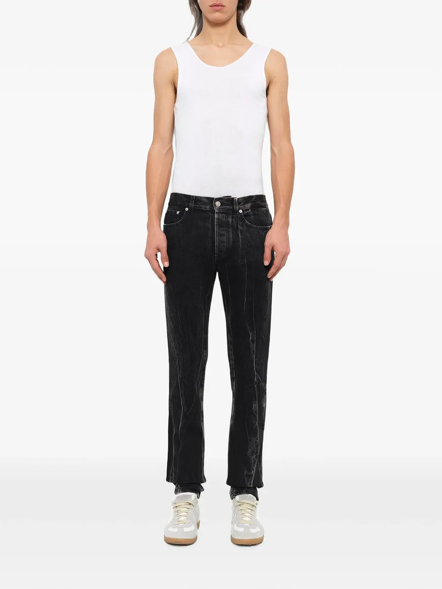 lightning-bolt-embroidery jeans 2