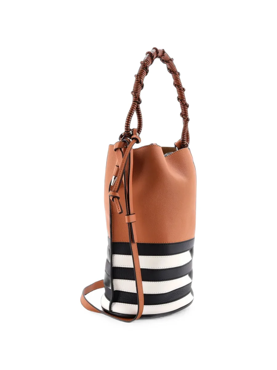 Gate Top Handle Leather Medium bucket bag 3