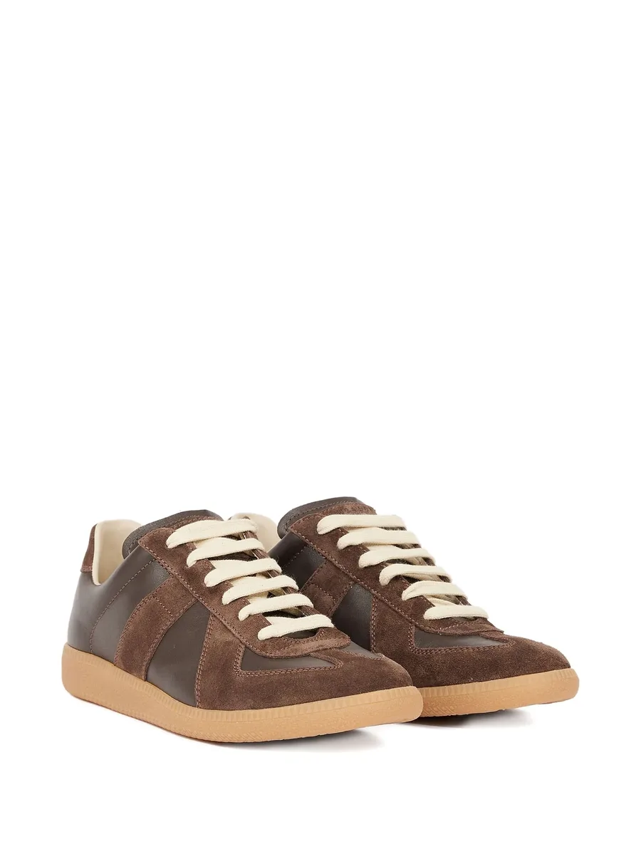 Replica leather sneakers 4