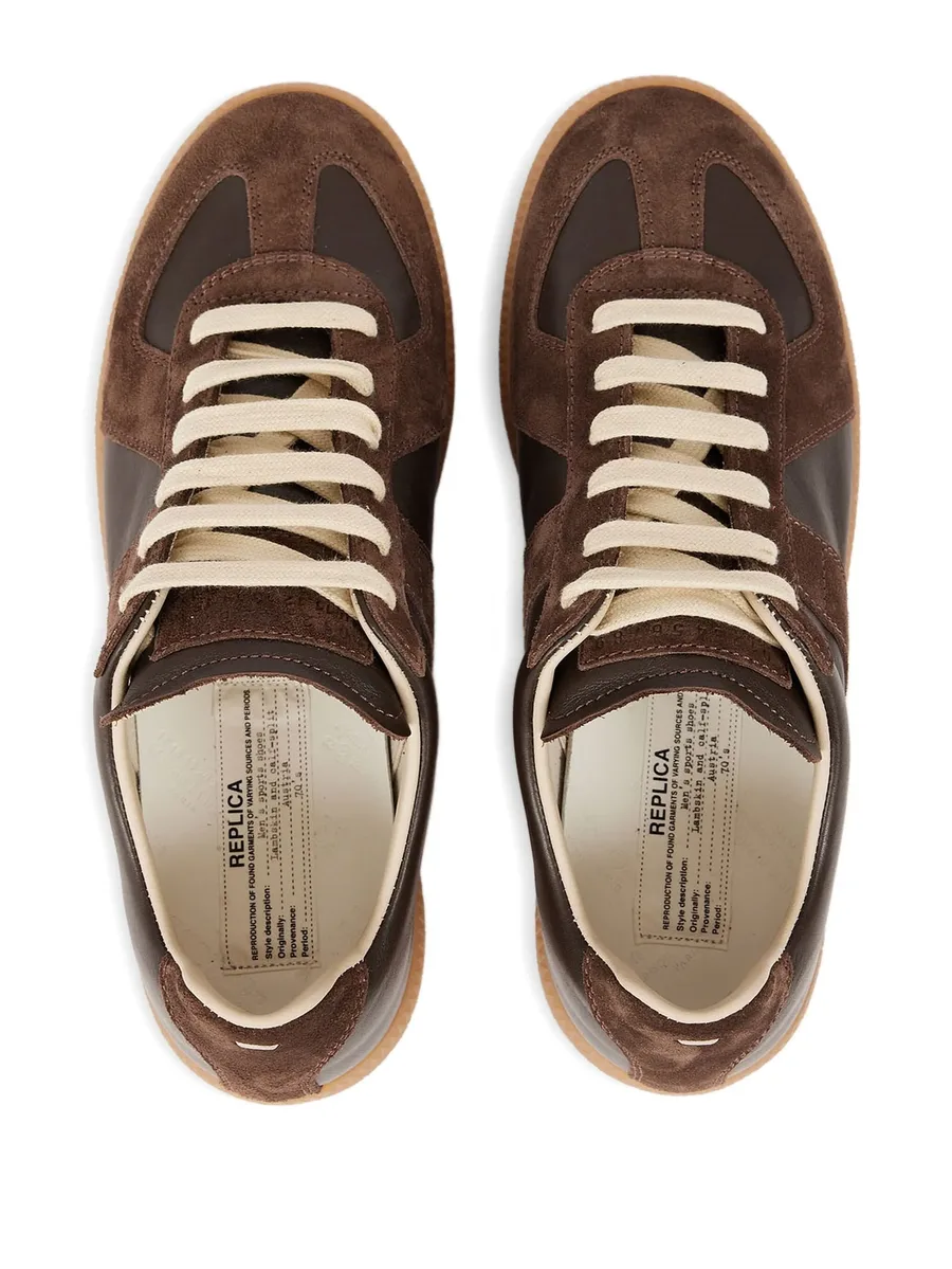 Replica leather sneakers 7