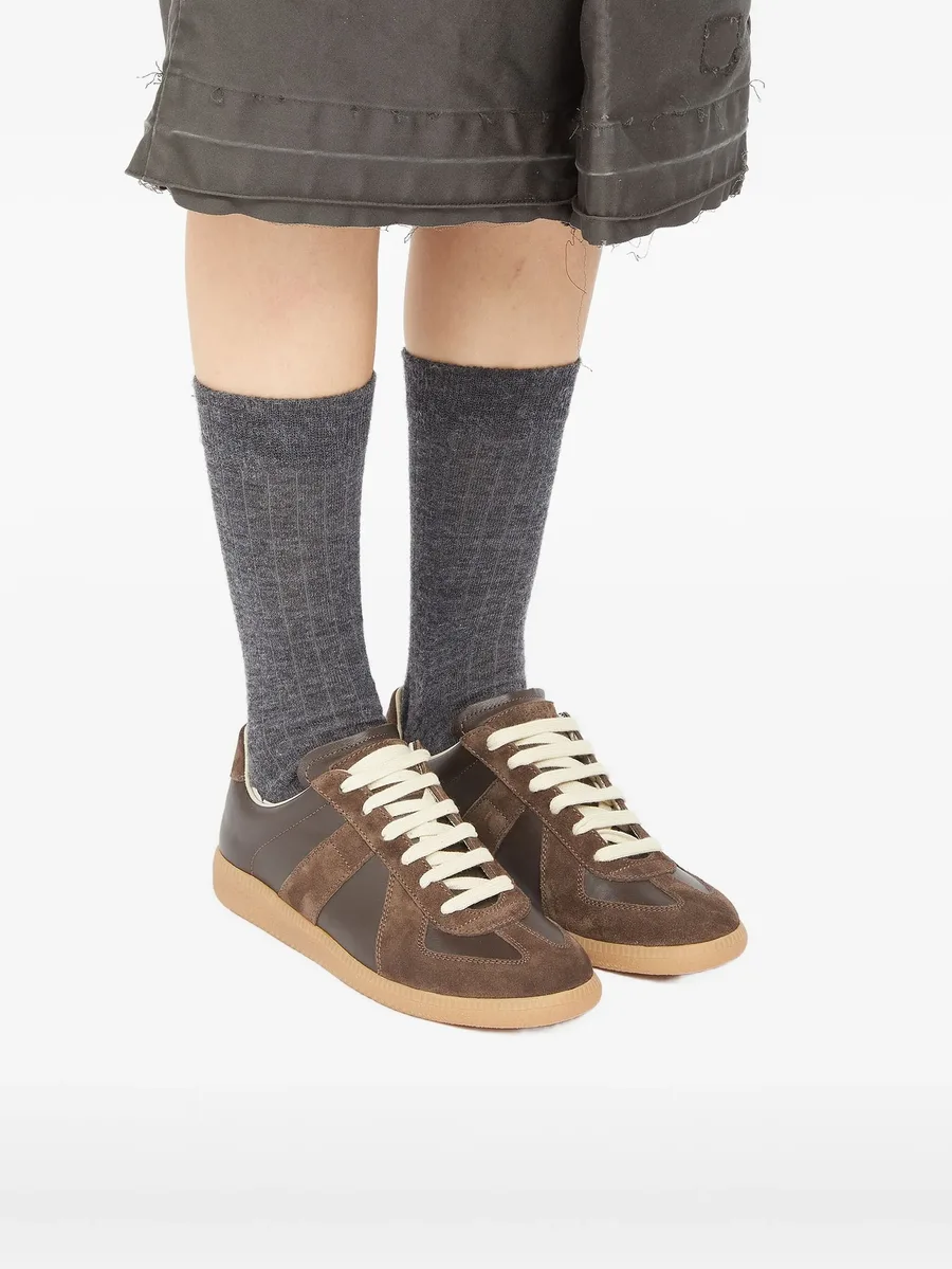 Replica leather sneakers 11