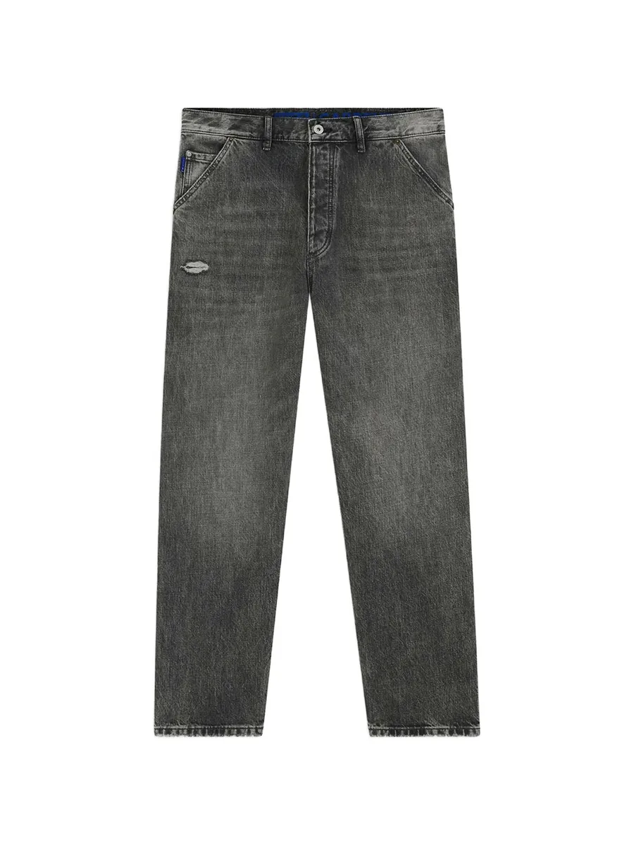 baggy-fit black jeans with carpenter details 1