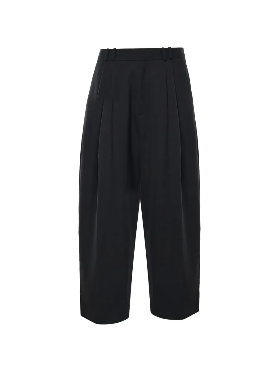pleated-front tailored trousers 1