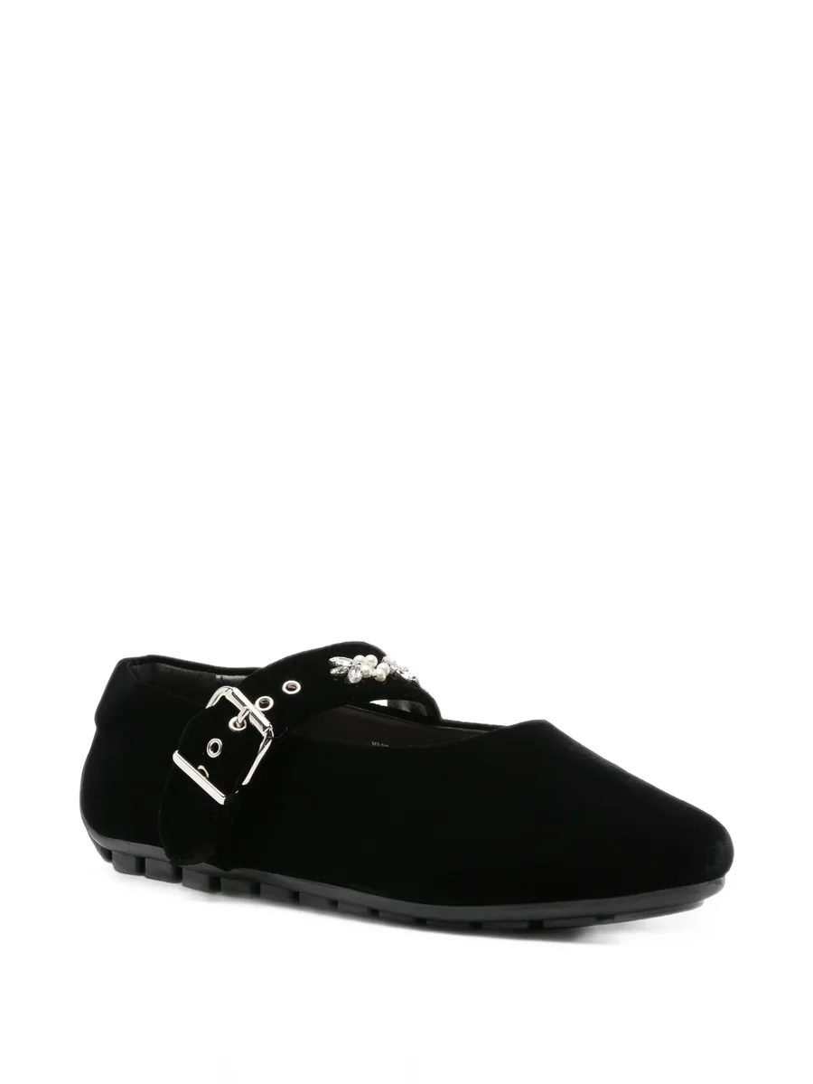 embellished-strap ballet flats 2