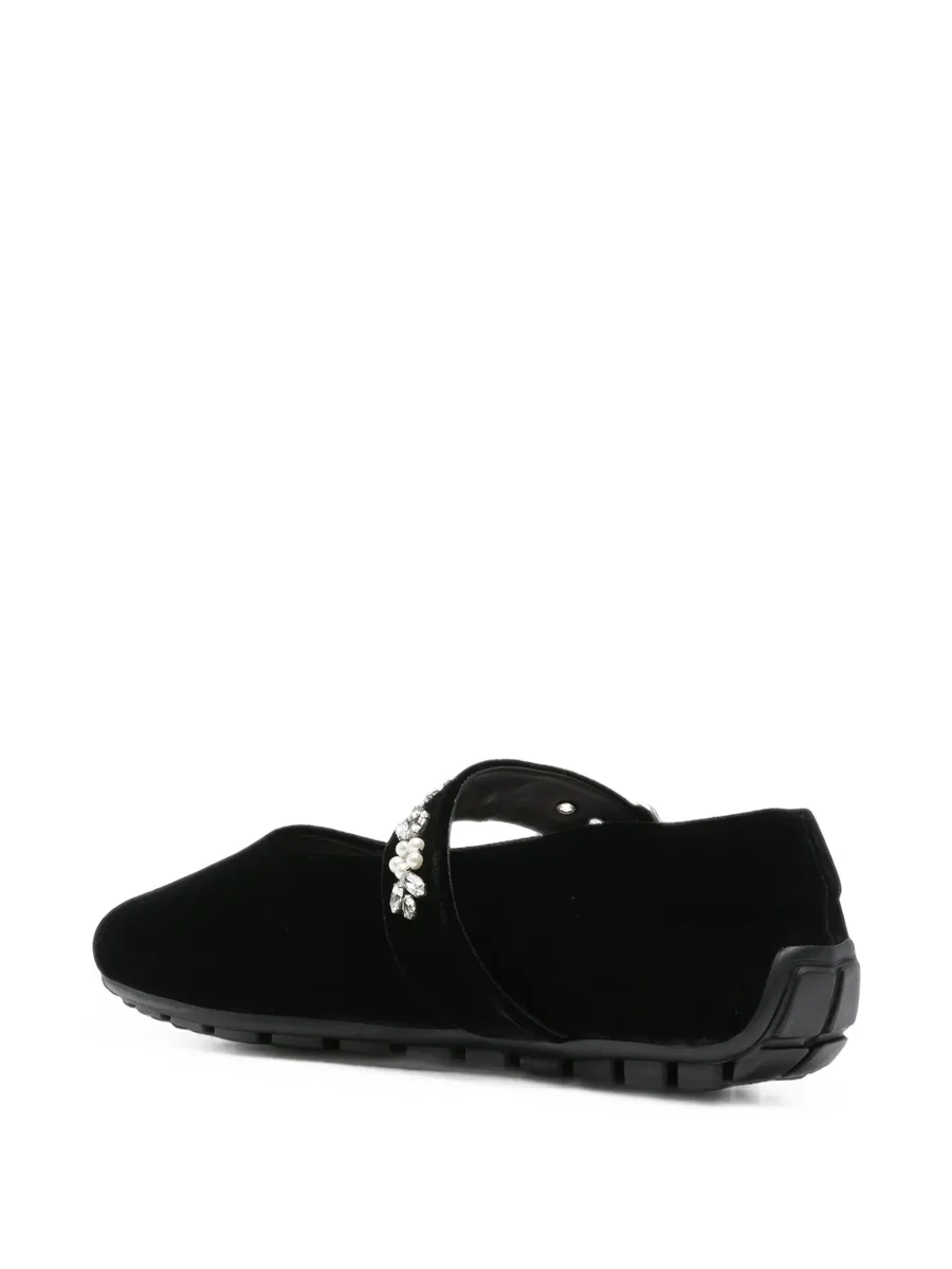 embellished-strap ballet flats 3