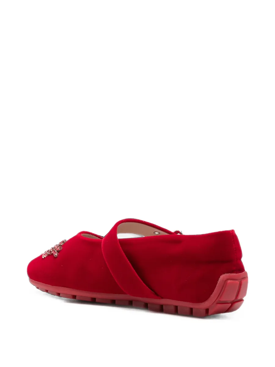 flower-embellished ballet flats 3