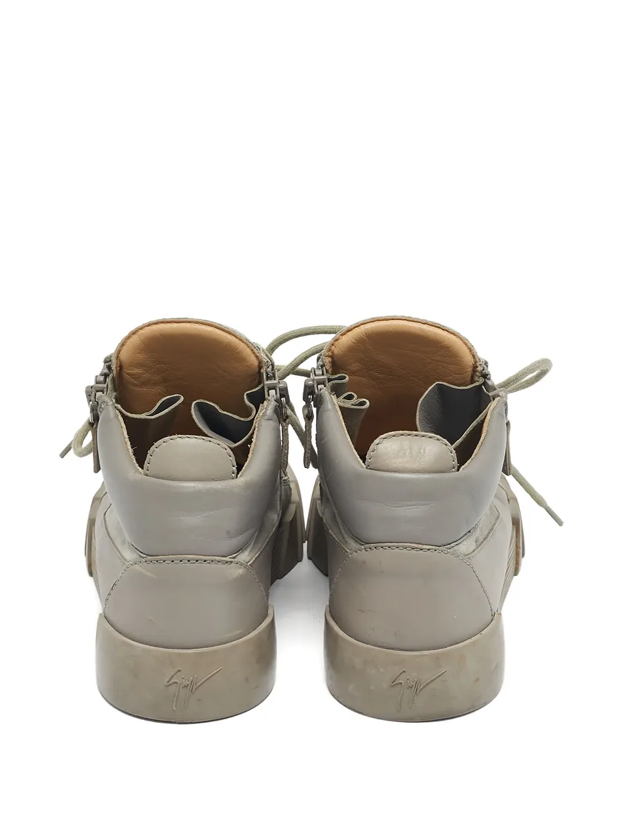 double sketch leather sneakers 6