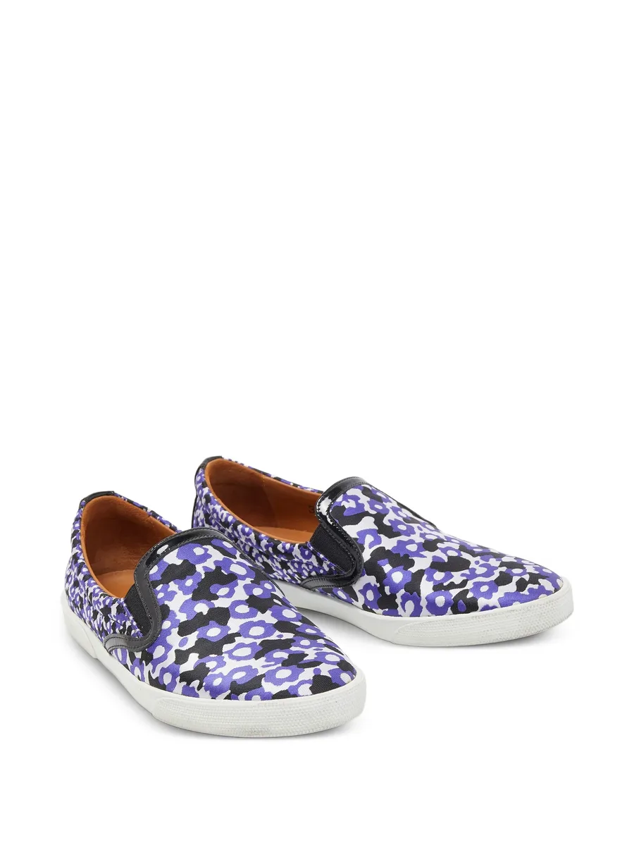 floral-print slip-on sneakers 5