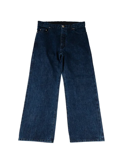 logo-plaque jeans