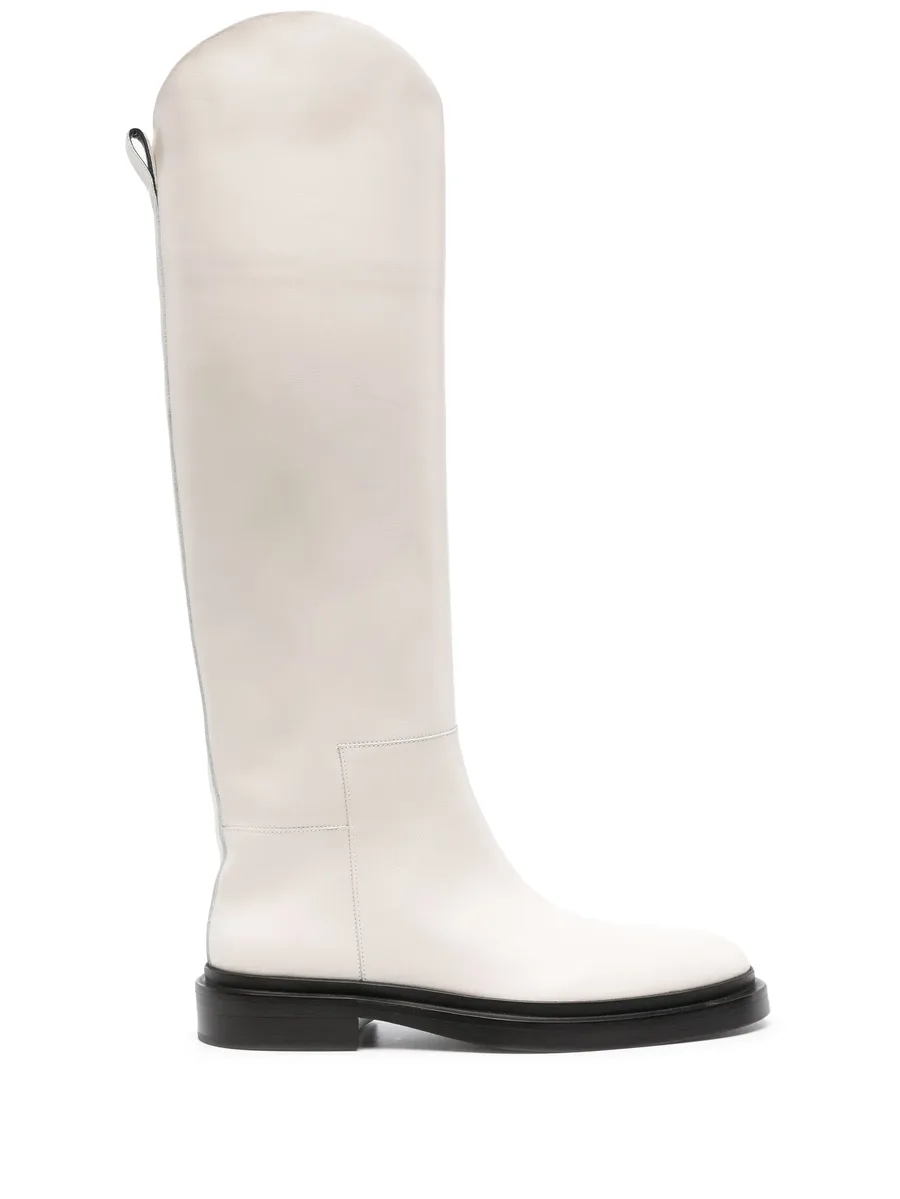 leather knee-high riding boots 2