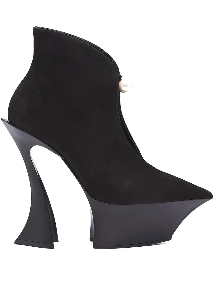 95mm Fang sculpted-heel boots 2