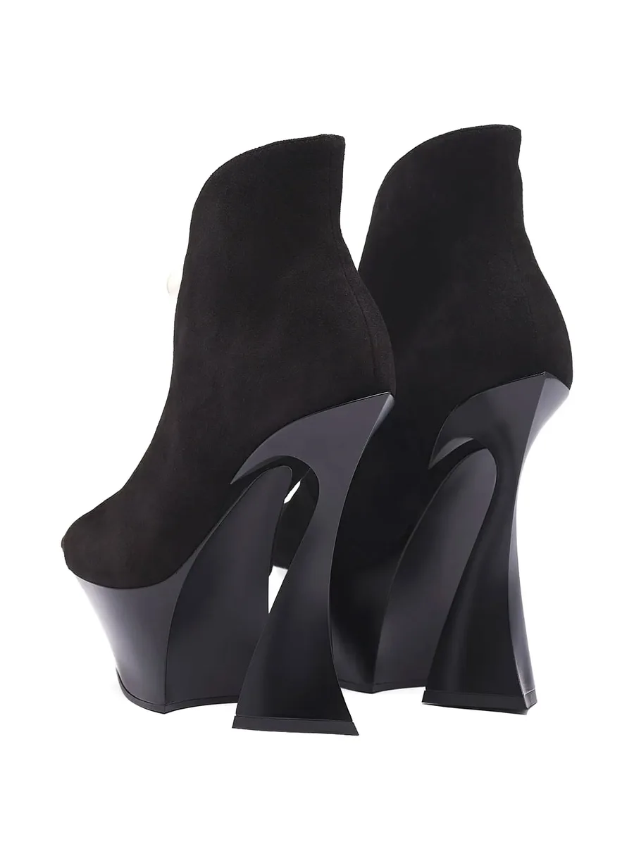 95mm Fang sculpted-heel boots 4
