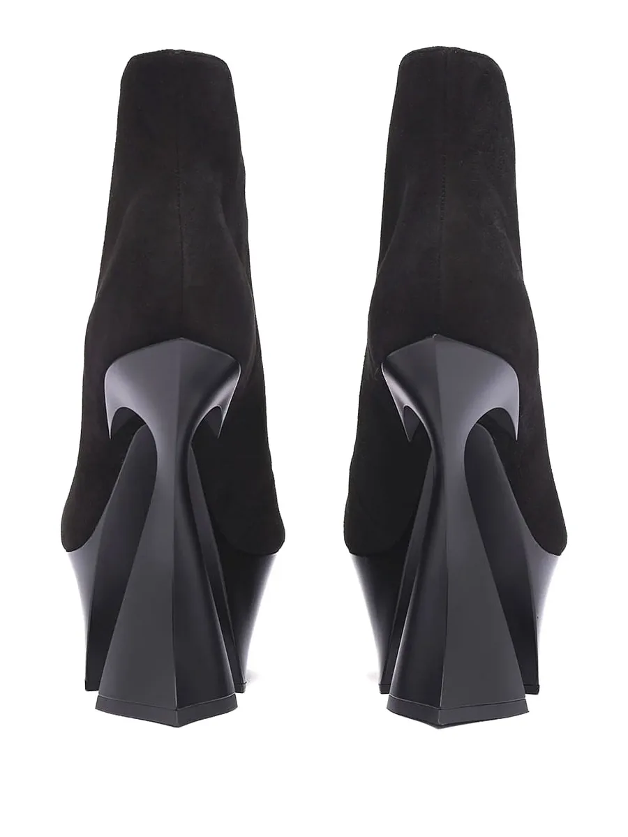 95mm Fang sculpted-heel boots 6