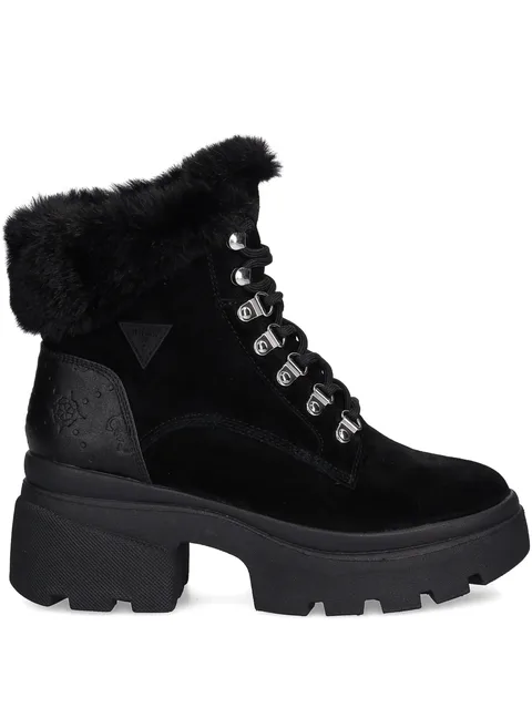 Yareli faux fur-trim ankle boots