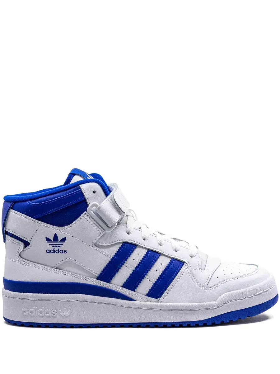 кроссовки Forum Mid White/Royal 2