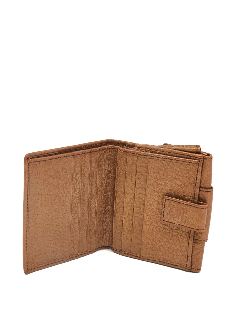 metallic-trimmed flap wallet 6