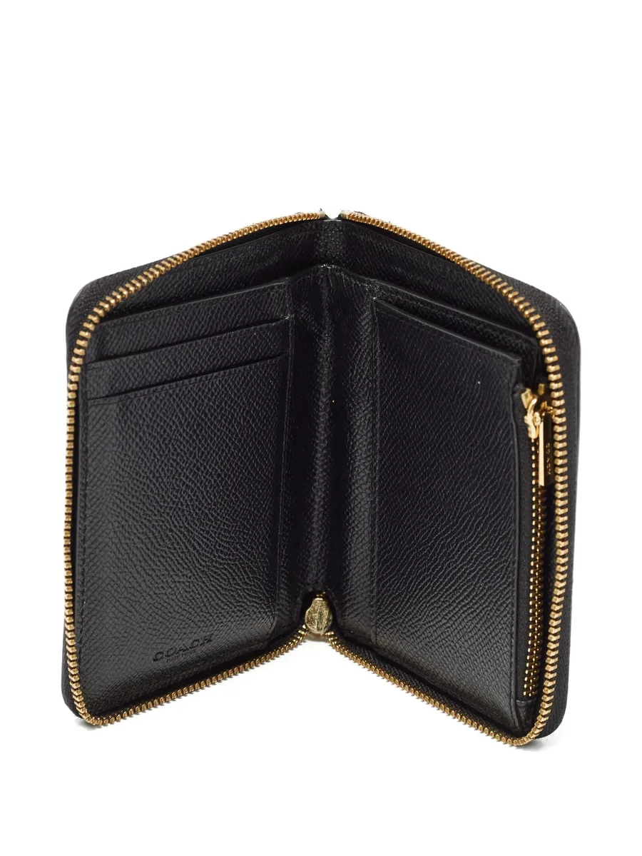 pre-owned leather zip wallet 10