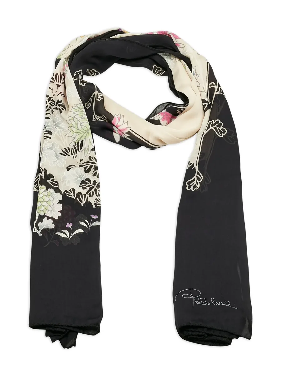 floral-print silk scarf 4