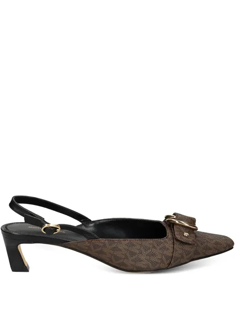 Jaden slingback kitten-heel pumps