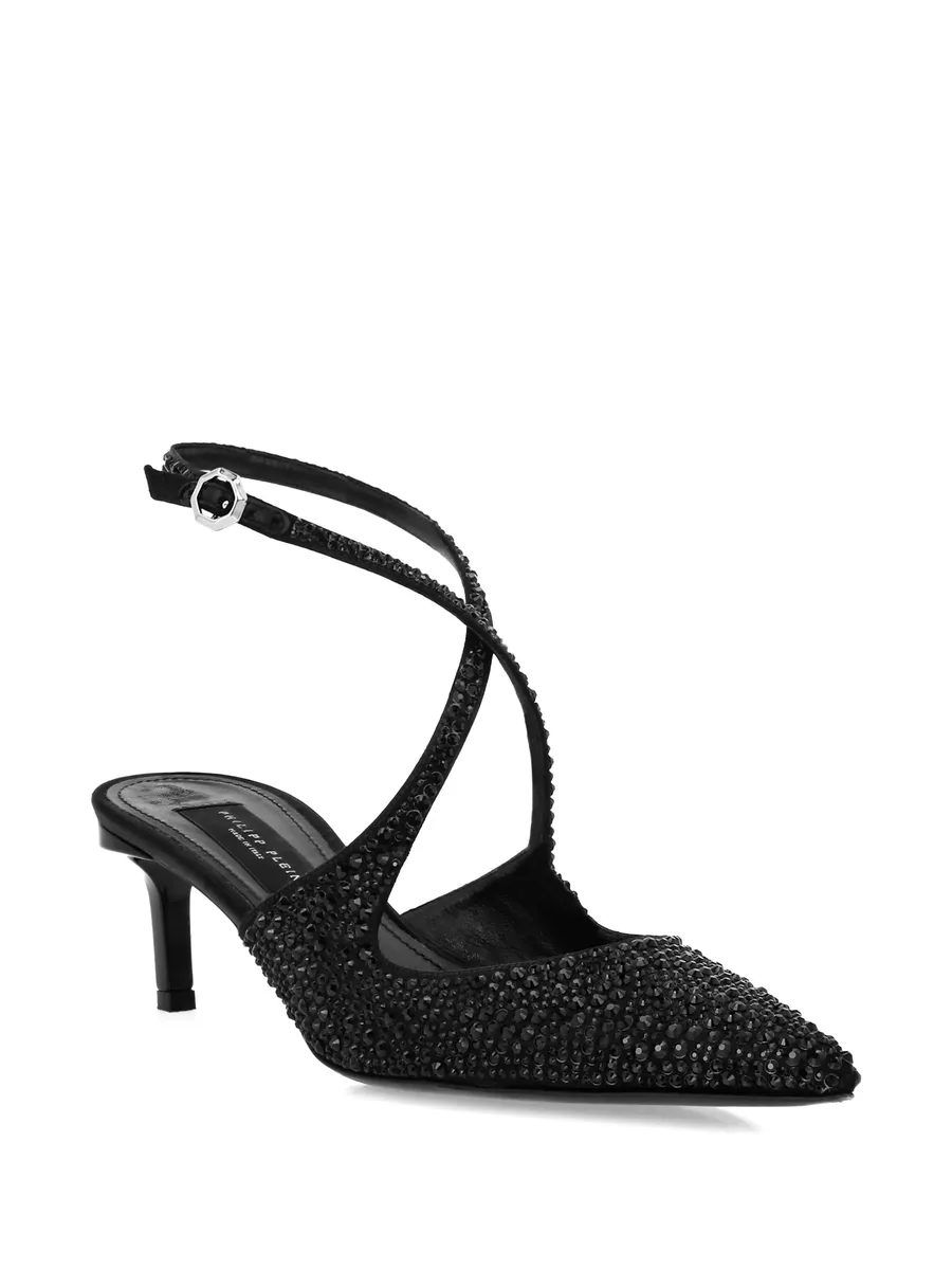 туфли Strass с ремешком на пятке 4