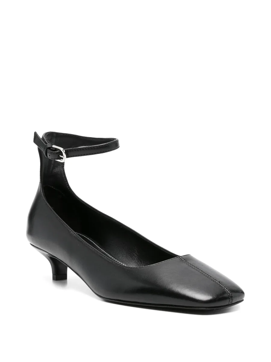 square-toe nappa pumps 4
