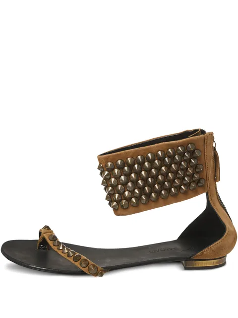 Pre-owned suede sandals
