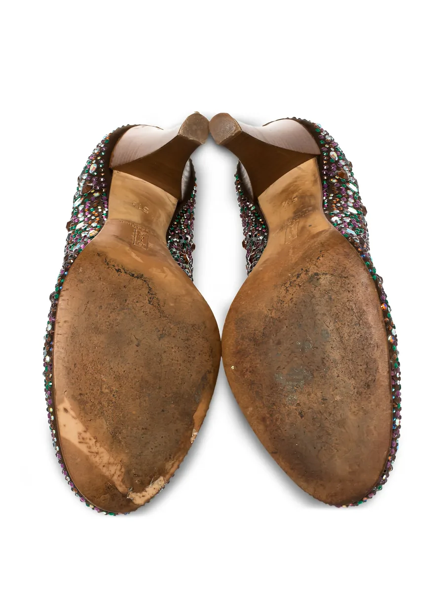 туфли pre-owned с кристаллами 9