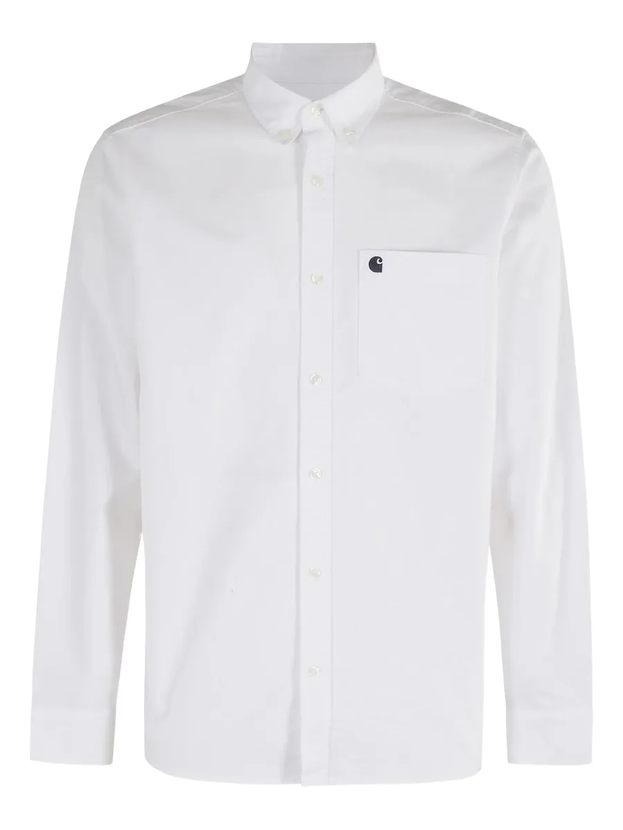 logo-pocket Oxford shirt 2