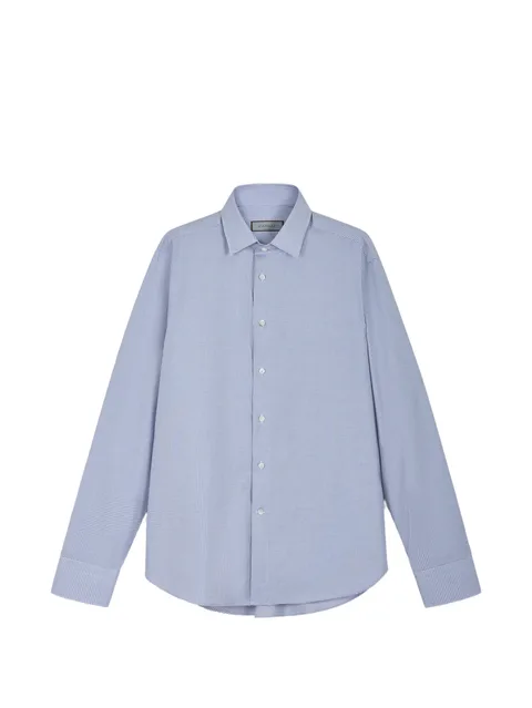 long-sleeve checked shirt
