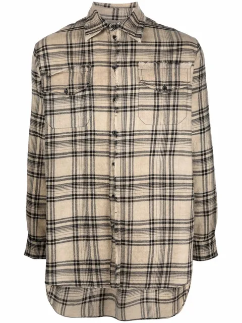 oversized check shirt